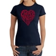 thumbnail image 1 of LA Pop Art Women's Word Art T-Shirt - Crazy Little Thing Called Love, 1 of 2