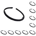 thumbnail image 3 of Minnieouse Hair Hoop Thin-Brimmed Classic Face Washing Female Simple Fashion Daily Supplies Temperament Wear Shower Headband Hairband Negro 10Conjunto, 3 of 6