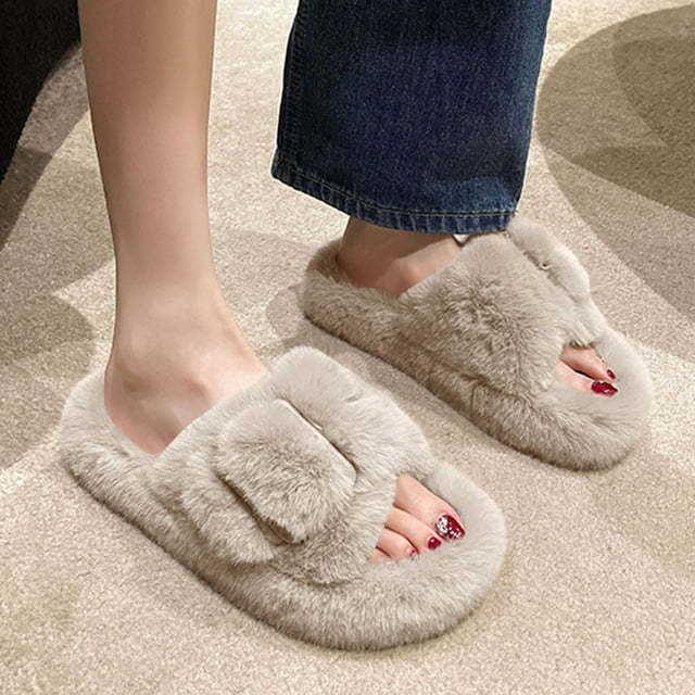 PPgejGEK Sandales à Semelles Épaisses Mode Décontractée Polyvalente Style Automne et Hiver Blanc 8.5