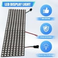 thumbnail image 2 of WS2812 Led Programmable Light Individually Addressable Flexible for Video Display, DC5V (8x32), 2 of 9