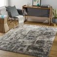 thumbnail image 6 of Hauteloom Opunake Living Room, Bedroom Area Rug - High Pile - Black, Gray, Brown - 5'3" x 7', 6 of 8