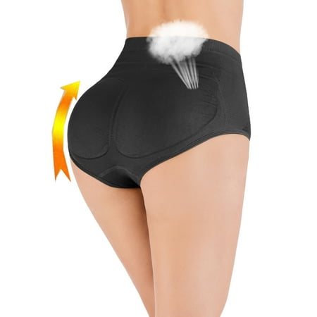 

LELINTA Women Butt Padded Panties Push Up Butt Lifter Shapewear Seamless Hip Enhancer Control Panties Pad Shaper Briefs