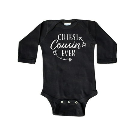 

Inktastic Cutest Cousin Ever with Arrows Gift Baby Boy or Baby Girl Long Sleeve Bodysuit