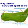 thumbnail image 5 of COUVER Toe, Sole & Heel Cushioned Adult/Youth Athletic Hockey, Softball, Volleyball, Lacrosse, Any Sports Knee High Socks, NAVY, Small, 5 of 7