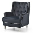 thumbnail image 2 of Pamona Black Upholstered Accent Chair, 2 of 5