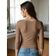 thumbnail image 3 of Blusa Mujer Manga 3 Cuartos Cuello V Comodidad y Estilo, 3 of 5