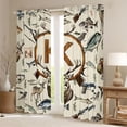 thumbnail image 2 of Castle Fairy Hunting Wood Letter K Black Out Curtains for Boys,Wildlife Deer Curtains Pack of 2 (42x63 Each), 2 of 6