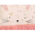 thumbnail image 4 of Girl's Summer Pink Dresses Easter Bunny Print Lace Short Sleeve Tulle Dress Sundress 2-7T, 4 of 5