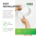 thumbnail image 3 of 4 Inch LED Recessed Downlight, Smooth Trim, Dimmable, 11W=40W, 3000K Warm White, 660 LM, Damp Rated, Simple Retrofit Installation - UL + Energy Star, 3 of 7