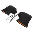 thumbnail image 1 of Heated Motorcycle Handlebar Gloves, PU Leather 4 Temperature Heated Handlebar Warmers  For Cold Days, 1 of 8