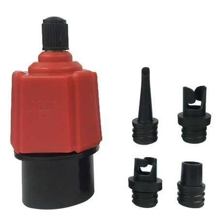 Multifunction Air Pump Adapter Adapter Accessories with 4 Nozzles for Pool Toys Kayak Dinghy Inflatable Boat Car Tires Inflatable