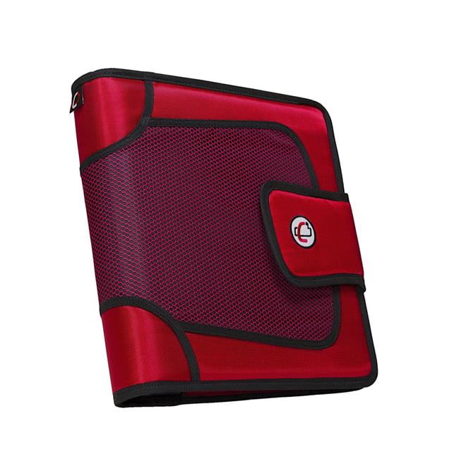 Strap Binder with Tab File, ORing, 2 in. Red