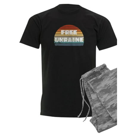 

CafePress - Free Ukraine - Men s Dark Pajamas