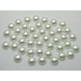 thumbnail image 3 of U8MO 200 Pure White Acrylic Half Pearl Flatback Round Bead 10mm Scrapbook Craft, 3 of 5