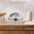 thumbnail image 4 of 2 piezas de exhibición de ventilador de mano acrílico soporte de ventilador duradero y elegante para ventiladores plegables para exhibir la artesanía portátil para decoración y eventos del hogar, 4 of 4