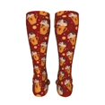 thumbnail image 6 of Pofeuu Heart Christmas Hot Cocoa Print Stockings, Adult Running Hiking Socks for Youth and Adult-One Size, 6 of 8