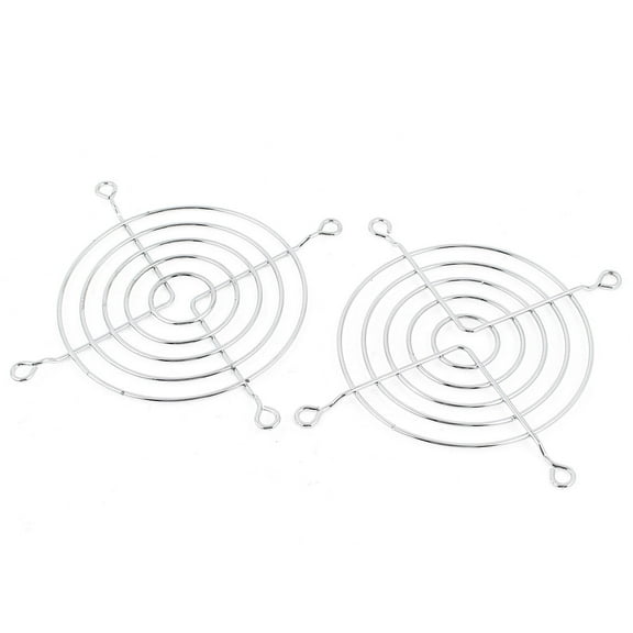 Unique Bargains 2 Pieces Metal Wire Finger Guard Protect Grill for 90mm Computer PC Cooling Fan