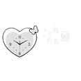 thumbnail image 1 of Reloj De Pared Con Forma De Corazón, Espejo Acrílico, Pegatinas De Pared, Calcomanías De Peces, Diseño Creativo Decorativo, Movimiento Silencioso, Decoración De Arte De Pared Extraíble, 1 of 8