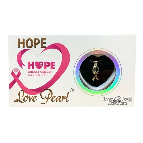 Hope Rose BCA Love Pearl Kit de Créations DIY Collier Cultivé avec Chaîne en Acier Inoxydable 16 Pouces