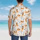 thumbnail image 4 of Balery Cute Dog Camisas hawaianas de manga corta para hombre, camisas playeras de corte holgado, camisas de vacaciones con botones,Large, 4 of 7