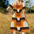 Mid Century Modern Meets 1970s Orange Dress Women s Clothing Trend 2024 mid-century-modern-meets-1970s-orange-dress-women-s-clothing-trend-2024