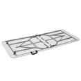 thumbnail image 6 of ZENSTYLE 6ft Rectangular Folding Table Plastic Picnic Camping Desk, Max 220lbs White, 6 of 7