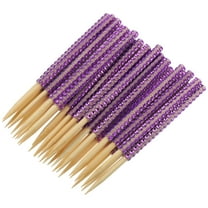 Hytrove Bamboo Sticks for Crafts Candy Apples Sticks Violet 30-Pcs