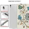 thumbnail image 4 of iPad Air 6 2024 11" Air 5 2022 Air 4 2020 10.9" [ Air 4th Air 5th 6th 11th ] A2316 A2324 A2325 A2072 A2588 Printed Pencil Holder Transparent Soft TPU Cover - Watercolor Flowers, 4 of 7