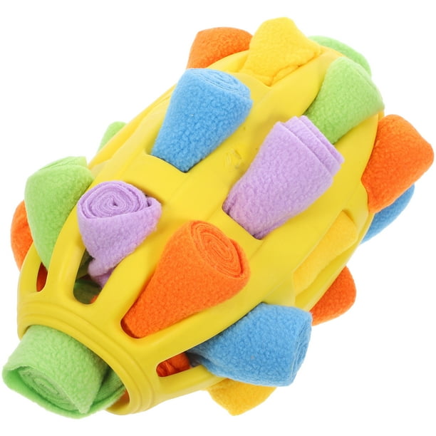 ColoMX Bola de snuffle para perros perros rompiendo rompecabezas juguete alimentador de dispensación lenta