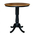thumbnail image 1 of International Concepts 36" Round Table in Black and Soft Cherry, 1 of 4