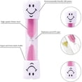 thumbnail image 3 of Lunfar PCS (3 Minutes) Sand Timer Hourglass Sand Clock with Smiling Face Sand Clock Hourglass for Kids for Games, Cooking, Exercise, Study, Brushing etc, 3 of 5