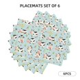 thumbnail image 2 of Placemats Set Of 4 / 6, Cute Cows Placemats For Dining Table Indoor/Outdoors Heat Resistant Washable Placemats 18" X 12", 2 of 8