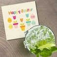 thumbnail image 2 of Happy Easter Flowers & Eggs 4'' X 4'' Square Wooden Coaster, 2 of 3