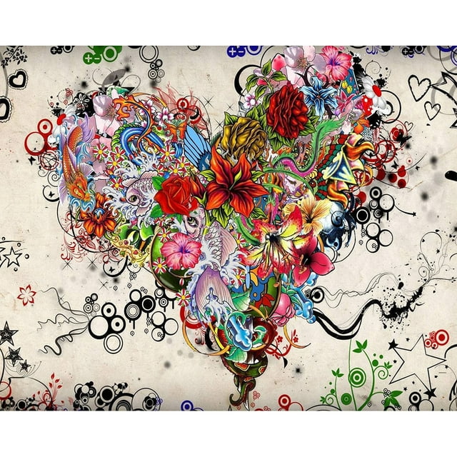 Amor corazón DIY pintura al óleo acrílico pintura decorativa creativa para decoraciones caseras FLhrweasw Nuevo