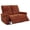 Orange, variant on Navarro Chenille Upholstered Reclining Loveseat Dark Brown