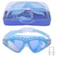 thumbnail image 2 of Gafas de natación con galvanoplastia de marco grande antivaho impermeables unisex al aire libre, 2 of 5