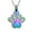 Rainbow, variant on Crystal Pet Cremation Jewelry For Ashes for Dog / Cat Paw Stainless Steel Memorial Locket Urn Necklace Mini Case Keepsake Cremation Jewelry for Women Men