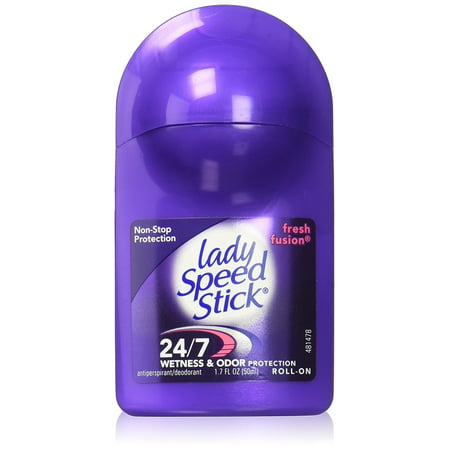 24/7 Fresh Fusion Roll On Antiperspirant, 1.7 Ounce, Lady Speed Stick offers long lasting odor and wetness protection By Lady Speed Stick From
