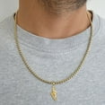 thumbnail image 4 of Winged Shoe Pendant Simple Charm Stainless Steel Necklace, 4 of 5
