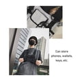 thumbnail image 3 of Chest Backpack, Black Front Chest Pack Shockproof Zipper Patch Pocket  for Outdoor Activities, 3 of 8