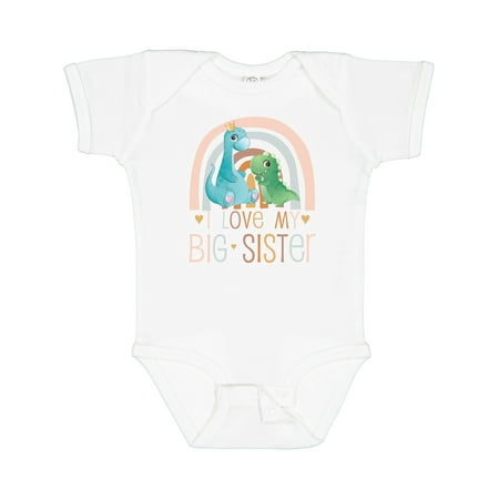 

Inktastic Little Sister - I Love My Big Sister Gift Baby Boy or Baby Girl Bodysuit