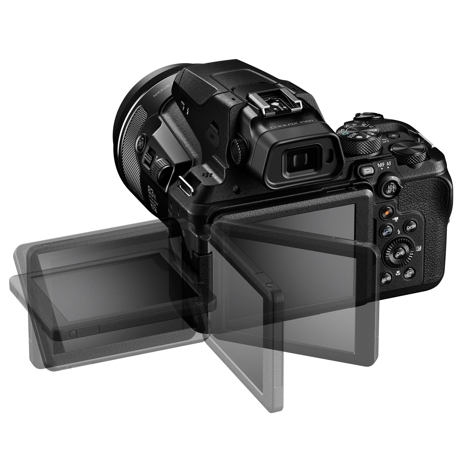 Nikon, COOLPIX P950 Digital Camera, 16MP 83x Zoom, 4K UHD, Black