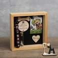 thumbnail image 4 of Husky Dog Memorial Shadow Box, Personalized Pet Collar Holder Picture Frame, Fur Jar, Rainbow Bridge Gift, Pet Sympathy Sculpture, 4 of 4