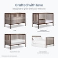 thumbnail image 2 of Dream On Me Synergy 5 in 1 Convertible Crib in Walnut Brown, Greenguard Gold Certified, 2 of 10