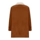thumbnail image 5 of Chaquetas y abrigos casuales de manga larga sin capucha para mujer, abrigo de invierno cálido con solapa y botones, abrigo con bolsillos, 5 of 7