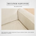 thumbnail image 6 of Subrtex Stretch Recliner Chair Slipcover Furniture Protector Lazy Boy Covers for Leather and Fabric Recliner Sofa with Side Pocket (Recliner, Ivory), 6 of 6