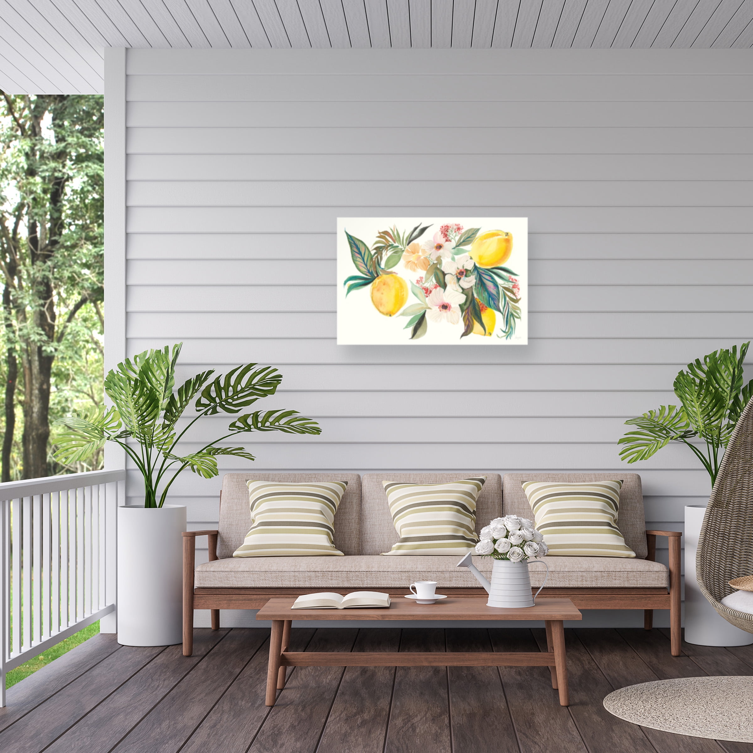 Kristy Rice 'Citrus Summer I' Outdoor Canvas 22x16