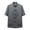 Dark Gray, variant on Mens Short Sleeve Shirts, Men's Short Sleeve Mandarin Collar Kung Fu Shirts Chinese Traditional Embroidered Tai Chi Frog-Button Shirt