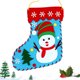 thumbnail image 2 of Gibobby Bolsa de calcetines a mano, calcetines pequeños de Navidad DIY, mochila, premio, regalo de Navidad, regalo para el DIY(D), 2 of 2
