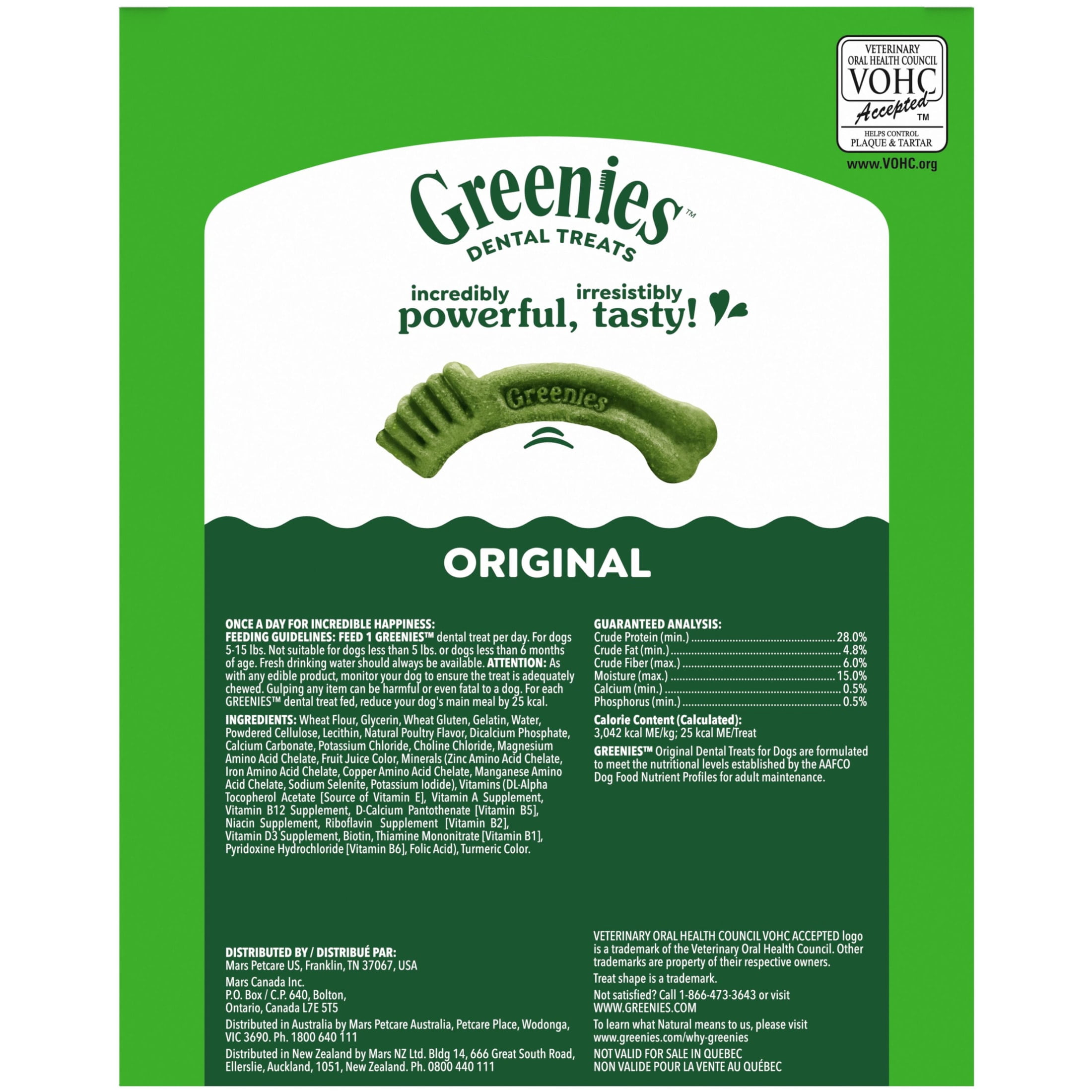 (2 pack) Greenies Original Flavor Adult Natural Dental Dog Treats Teenie Size, 27 oz Pack (96 Count)